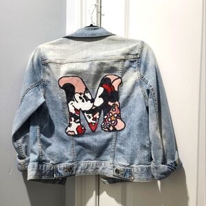 Disney Mickey And Minnie Sequin Patch Denim Jacket